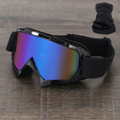Ski Goggles with Headband – Mirror Coating Polycarbonate Lens, TPU Frame, Adjustable Thick Foam Pad, Anti-Fog Snow Goggles for Adults, 30+ Color Options for Skiing & Snowboarding