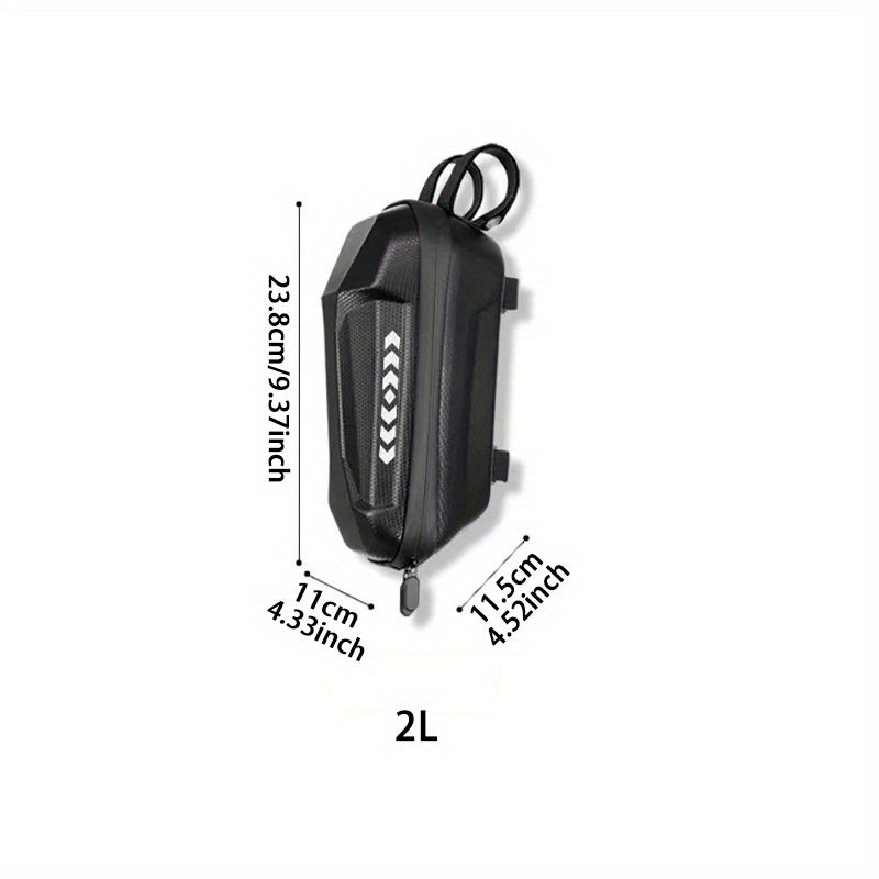 Electric Scooter Handlebar Bag Front Storage 2L Large Capacity – Portable Waterproof Handlebar Pouch for Phone, Wallet & Essentials, Universal Fit for E-Scooter, Bike & Bicycle