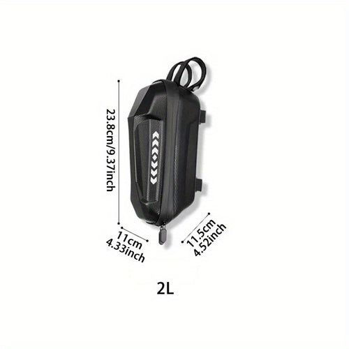Electric Scooter Handlebar Bag Front Storage 2L Large Capacity – Portable Waterproof Handlebar Pouch for Phone, Wallet & Essentials, Universal Fit for E-Scooter, Bike & Bicycle