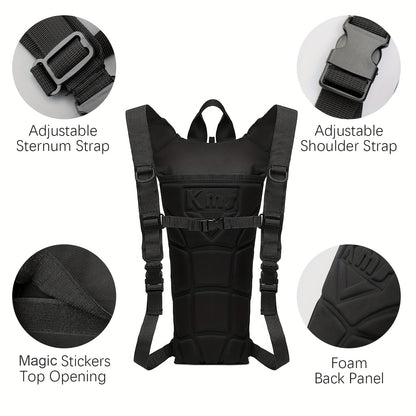 Water Bladder Backpack with 3L & 101.44oz BPA-Free Bladder – Oxford Cloth Hydration Pack for Hiking, Camping & Outdoor Adventures, Multiple Colors Available