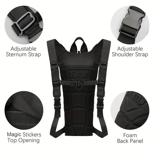 Water Bladder Backpack with 3L & 101.44oz BPA-Free Bladder – Oxford Cloth Hydration Pack for Hiking, Camping & Outdoor Adventures, Multiple Colors Available