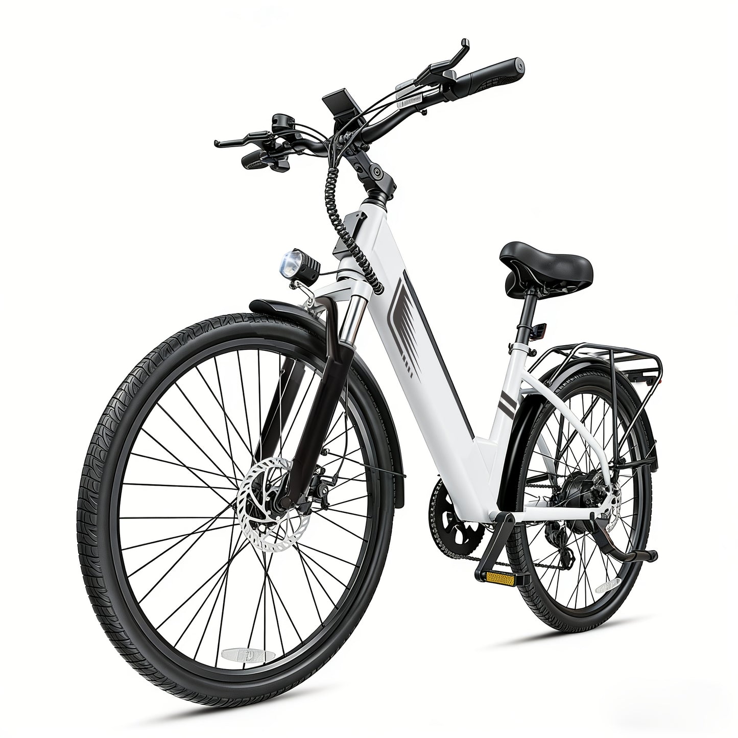 Electric Mountain Bike 26 Inch 500W Motor 48V 10.4Ah Removable Battery 19.8MPH All-Terrain E-Bike for Teens Adults Step-Thru Available