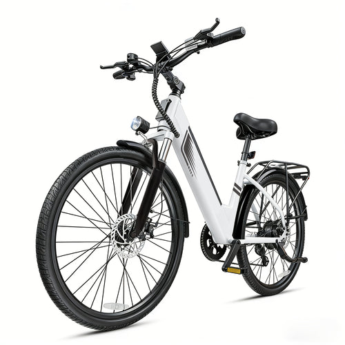 Electric Mountain Bike 26 Inch 500W Motor 48V 10.4Ah Removable Battery 19.8MPH All-Terrain E-Bike for Teens Adults Step-Thru Available