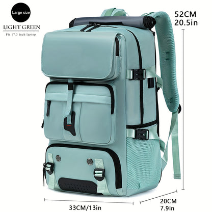 Large Capacity Laptop Backpack with Shoe Compartment & USB Charging Port – Waterproof Soft Shell Daypack for Men & Women, Multi-Functional Travel Rucksack for Business, College & Daily Commute, Multiple Colors Available