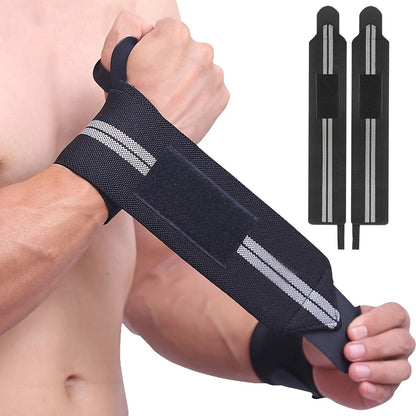Weightlifting Wrist Wraps – Professional Wrist Support for Gym, Powerlifting & Fitness Training, Hand Washable, 1 Pair