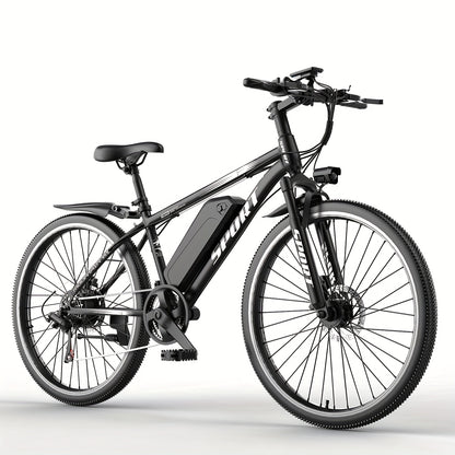 749W Electric Bike for Adults 26 Inch, Max 55 Miles Range & 20MPH, 480Wh Removable Battery Electric Mountain Bike, 7-Speed Front Suspension Commuter E-Bike with Pedal Assist