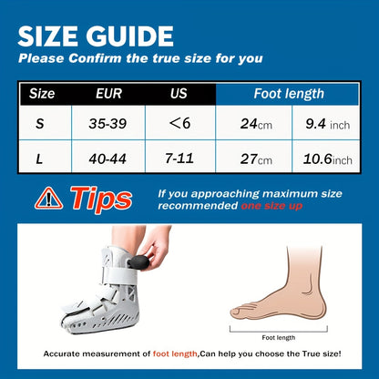 Dual Airbag Ankle Support Brace Adjustable Compression Left Right S L