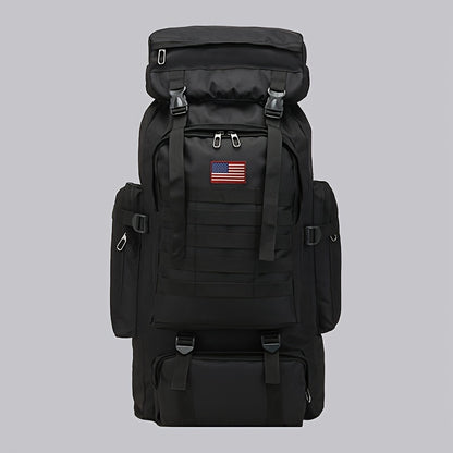 Military Hiking Backpack 80L – Tactical 3-Day Assault Pack Oxford Fabric DIY System for Camping Hunting Travel Unisex