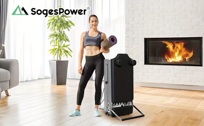 Pilates Reformer Machine for Home Gym – Foldable Pilates Equipment with Adjustable Resistance Springs, 11-Level Intensity, Smooth Sliding Rails, 330 lbs Capacity for Beginners & Advanced