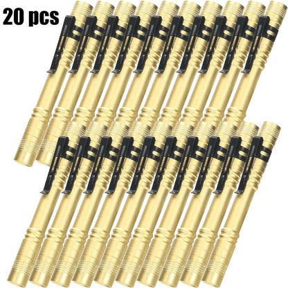 Pen Light Flashlights Bulk Pack with Clip - Mini Slim LED Pocket Torch for Camping, Outdoor, Home & Emergency Use, 5/10/20pcs (Batteries Not Included)