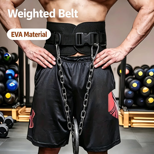 Dip Belt with Chain for Pull Ups & Weighted Dips – Heavy Duty Weightlifting Belt for Squats, CrossFit & Strength Training, Unisex Gym Equipment