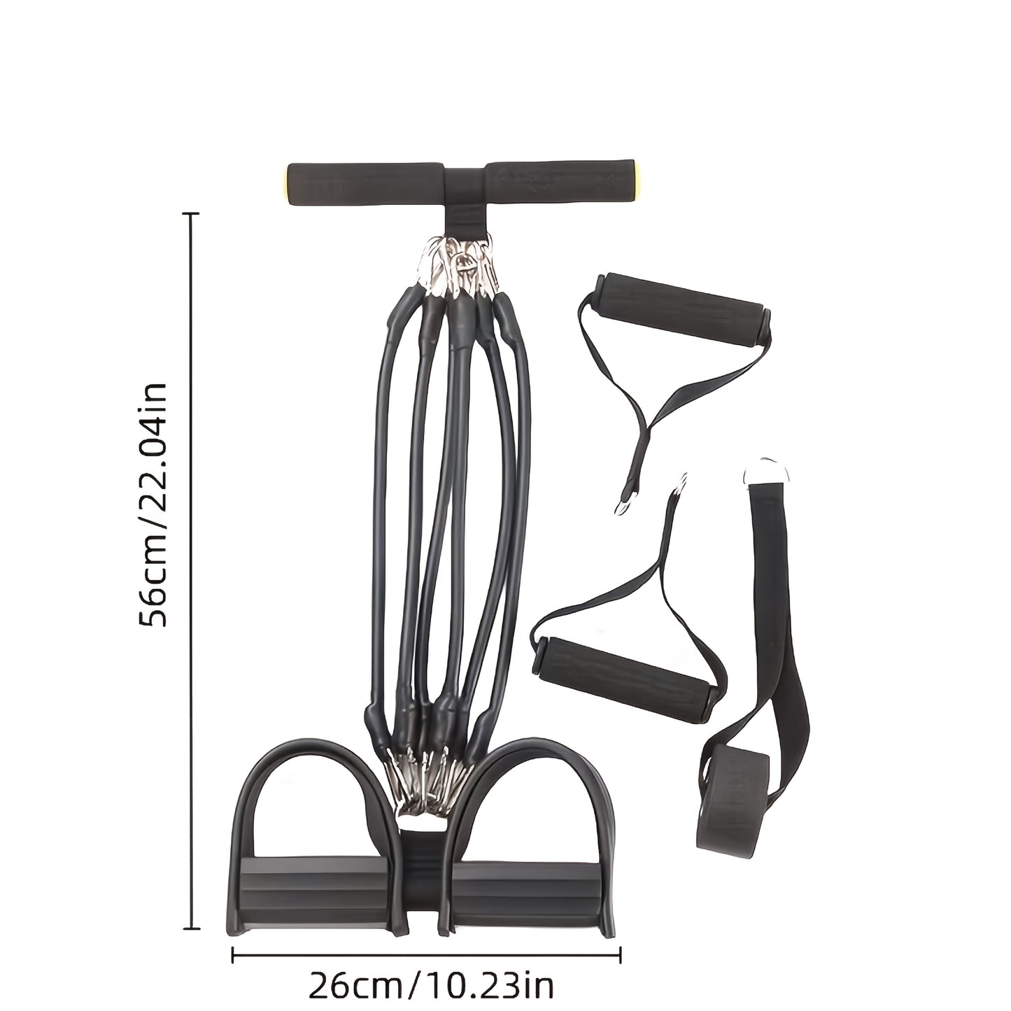 Foot Resistance Band System Multi-Level – Adjustable Tension with Handles for Full Body Workouts, Legs, Arms & Core Training, Home Gym Fitness Equipment for Men & Women