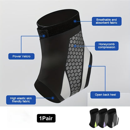 Ankle Compression Support Strap 2-Pack Adjustable Breathable Lightweight Secure Fit Unisex for Daily Use Sports Running Hiking Recovery