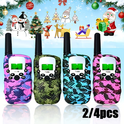 FRS Walkie Talkies 22 Channel 3 Mile Range VOX 99 Privacy Codes Kids Family Two Way Radio for Camping Hiking Cycling Outdoor
