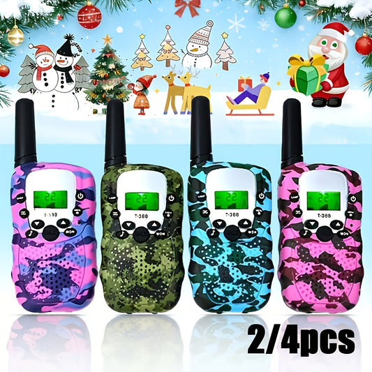 FRS Walkie Talkies 22 Channel 3 Mile Range VOX 99 Privacy Codes Kids Family Two Way Radio for Camping Hiking Cycling Outdoor