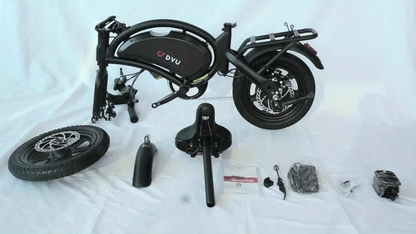 Folding Electric Bike 500W for Adults – 19.9MPH 25-Mile Range Commuter E-Bike with 36V 7.8Ah Removable Battery, LCD Display, Multi-Shock Absorption & Lightweight Durable Frame