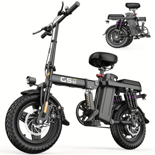Folding Electric Bike 14" – 500W-740W City Commuter E-Bike