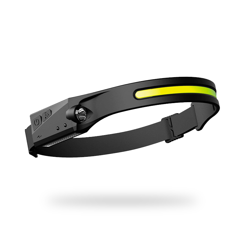 Rechargeable LED Headlamp 230° Wide Beam Motion Sensor IPX4