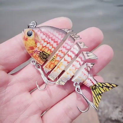 Fishing Lure Set 3pcs Realistic 6-Section Swimbait – Multi-Jointed Hard Bait for Bass, Trout, Pike & Freshwater Fish | Lifelike Swimming Action Crankbait Fishing Tackle