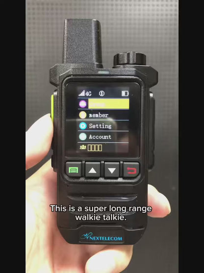 K6 Long Range Walkie Talkies 2 Pack with SIM Cards – 5G Two-Way Radio Set, Ultra-Long Battery Life, Extended Range Two-Way Communication for Field Work, Outdoor Adventures & Long-Distance Use