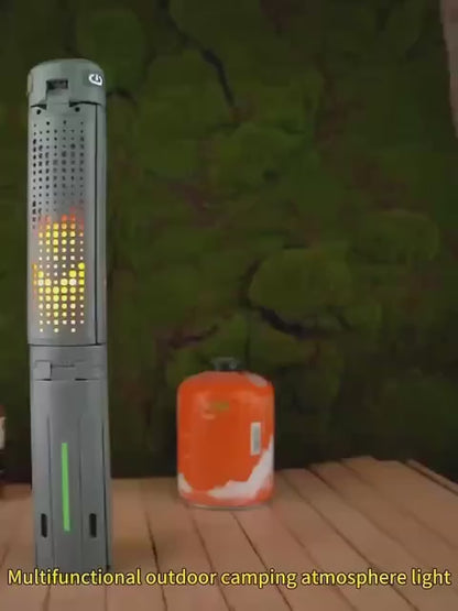 Camping Light & Work Light 3000 Lumens – Cordless LED with 3 Adjustable Heads, 8000/14500mAh Rechargeable Battery, Dimmable & Telescopic Tripod Stand | Camping Gear, Garage & Emergency Light
