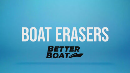Boat Eraser Cleaning Sponge – No Bleach Magic Scrubber for Deck, Hull, Vinyl & Fiberglass – Removes Scuffs, Dirt & Grease on Pontoon, Fishing & Jon Boats (3, 9 or 12 Pack)