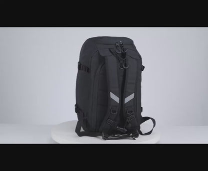 Ski Boot Bag Snowboard Backpack 40-50L Large Capacity Snow Gear Bag for Skiing Helmet Goggles Gloves Snowboard Accessories Winter Sports Equipment Bag Black