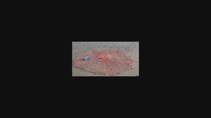 Saltwater Casting Net Set with Fish Basket – 12-Foot Diameter, 0.12" Mesh, Heavy-Duty Zinc-Plated Lead Sinkers for Rapid Sinking – American-Style Fishing Net Ideal for Pier, Beach & Surf Fishing