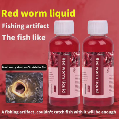 Liquid Fish Bait Red Worm Attractant – Powerful Fishing Bait Enhancer for Trout, Carp, Bass, Cod | 100ml Concentrated Fish Attractant Scent Lure