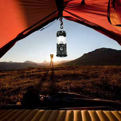 Rechargeable LED Camping Lantern – Solar USB, 3 Modes, 500LM