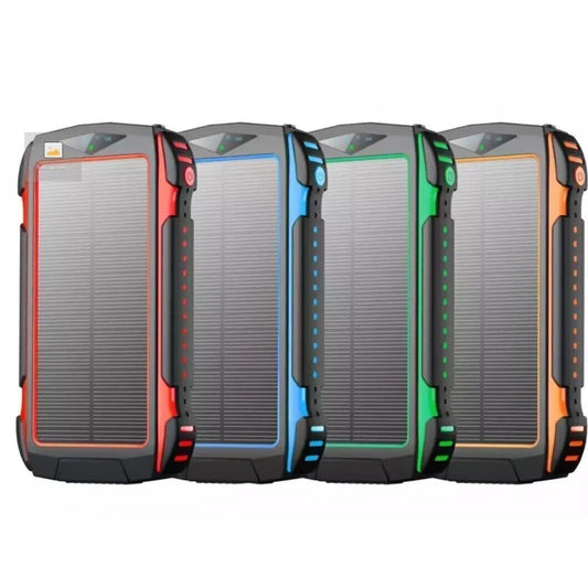 Waterproof Power Bank 20000mAh – Qi Wireless, Solar & 4 Outputs