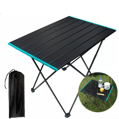 Portable Folding Camping Table – Aluminum Alloy with Carry Bag