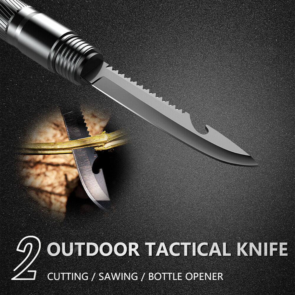 Tactical Trekking Pole with 7-in-1 Survival Kit | Collapsible Hiking Stick