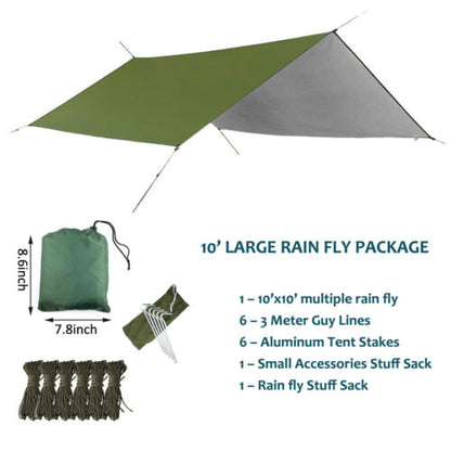 Camping Hammock Kit – Mosquito Net, Rainfly & Underquilt Set
