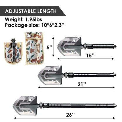 19-in-1 Military Folding Shovel Tactical Survival Camping Tool