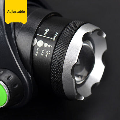 Rechargeable LED Headlamp – Ultra-Bright T6 Waterproof Headlight with Zoom & 3 Modes