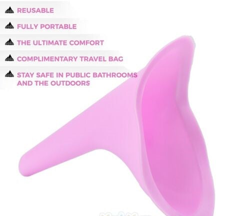 Female Urination Device Portable Silicone Pee Funnel 3 Pack