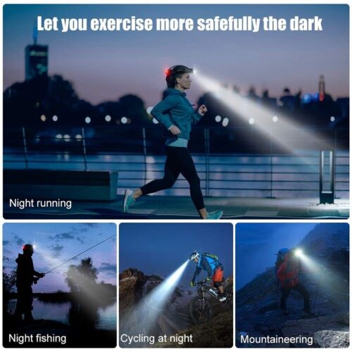 Rechargeable LED Headlamp – Ultra-Bright T6 Waterproof Headlight with Zoom & 3 Modes
