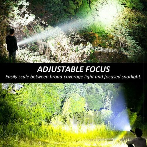 Rechargeable LED Flashlight XHP90 99000LM Tactical Torch Power Bank