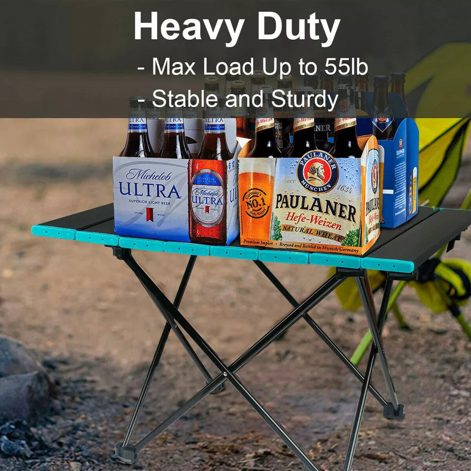 Portable Folding Camping Table – Aluminum Alloy with Carry Bag
