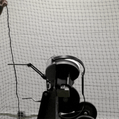 Extended baseball pitching machine chute source image 21